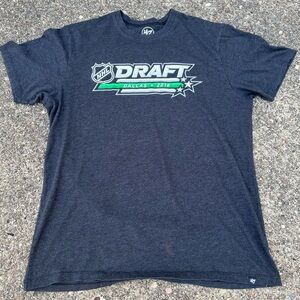 Authentic NHL Draft Dallas 2018 - National Hockey League Gray Charcoal T-Shirt.
